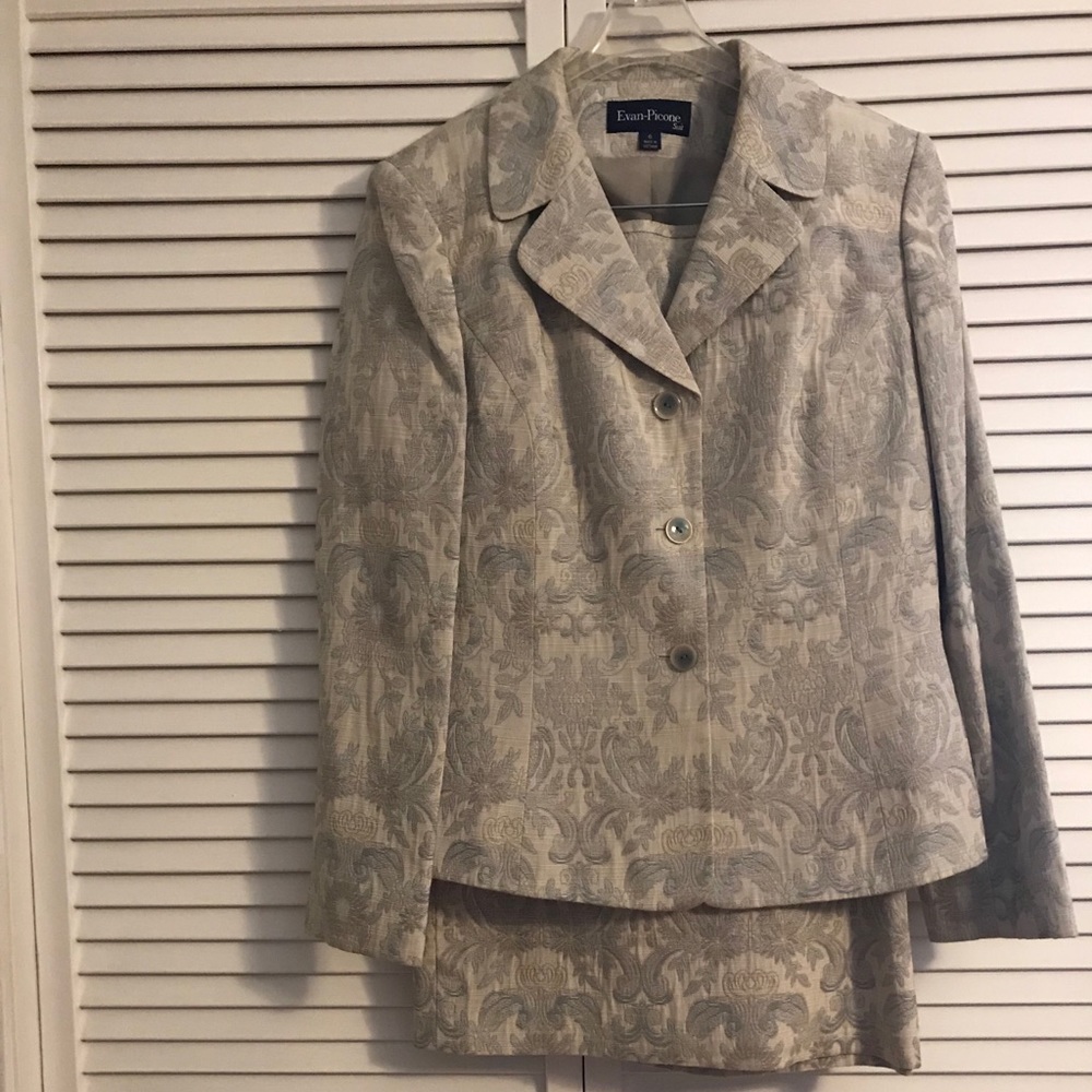 2 piece dress suit ladies jacket and skirt